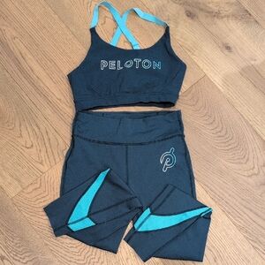 Peloton Leggings and Sports Bra Set